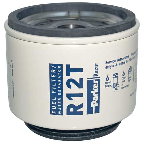 Racor R12, R12S, R12T, R12P Series Diesel Spin-On  Replacement Elements