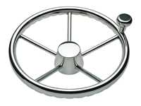Steering Wheel Destroyer Type 5 Spoke W/Finger Grips And Control Knob