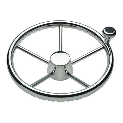 Steering Wheel Destroyer Type 5 Spoke W/Finger Grips And Control Knob