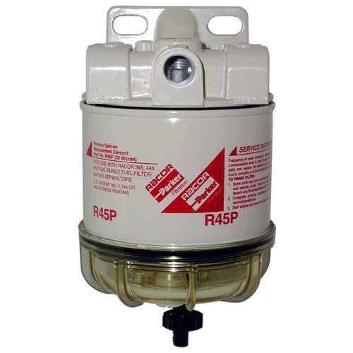 Racor 645R, 645R2, 645R10, 645R30  Series Diesel Spin-On Filter/Separators