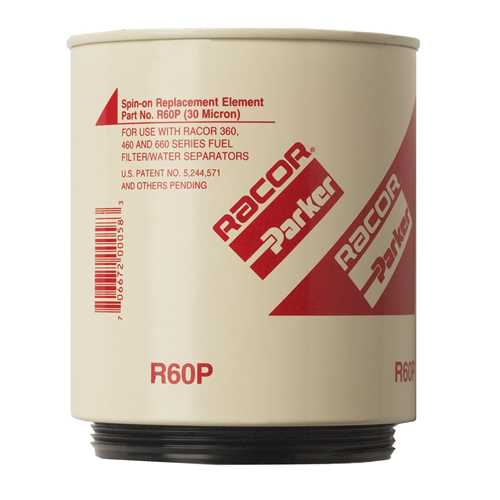 Racor R60, R60S, R60T, R60P Series Diesel Spin-On Replacement Elements