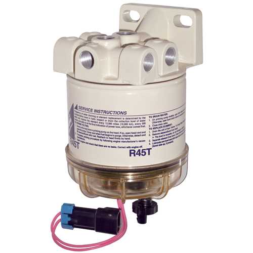 Racor 645R, 645R12, 645R24 Series Diesel Spin-On Filter/Separators w/Heater