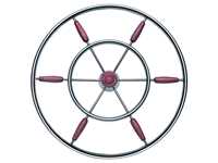Steering Wheel Destroyer SW1222411-24"  6 Spoke Double Ring W/Pakkawood Grips