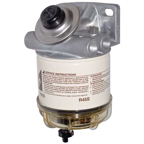 R45p Racor Racor 445R, 445R12, 445R24 Series Diesel Spin-On Filter/Separators w/Heater