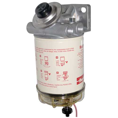 Racor 460R, 460R12, 460R24 Series Diesel Spin-On Filter/Separators w/Heater