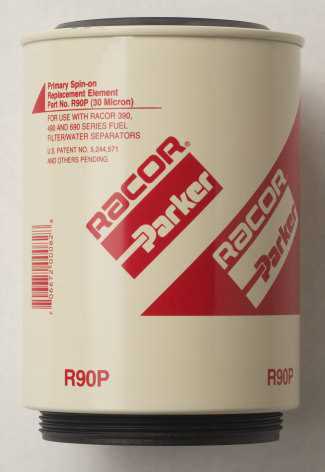 Racor R90, R90S, R90T, R90P  Series Diesel Spin-On Replacement Elements