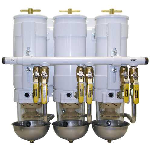 Racor 791000MAV Series Triple Turbine Assembly w/Metal Shield 2, 10, 30 Micron