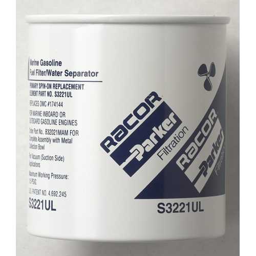 Racor S3221UL Gasoline Spin-On Fuel Filter Elements