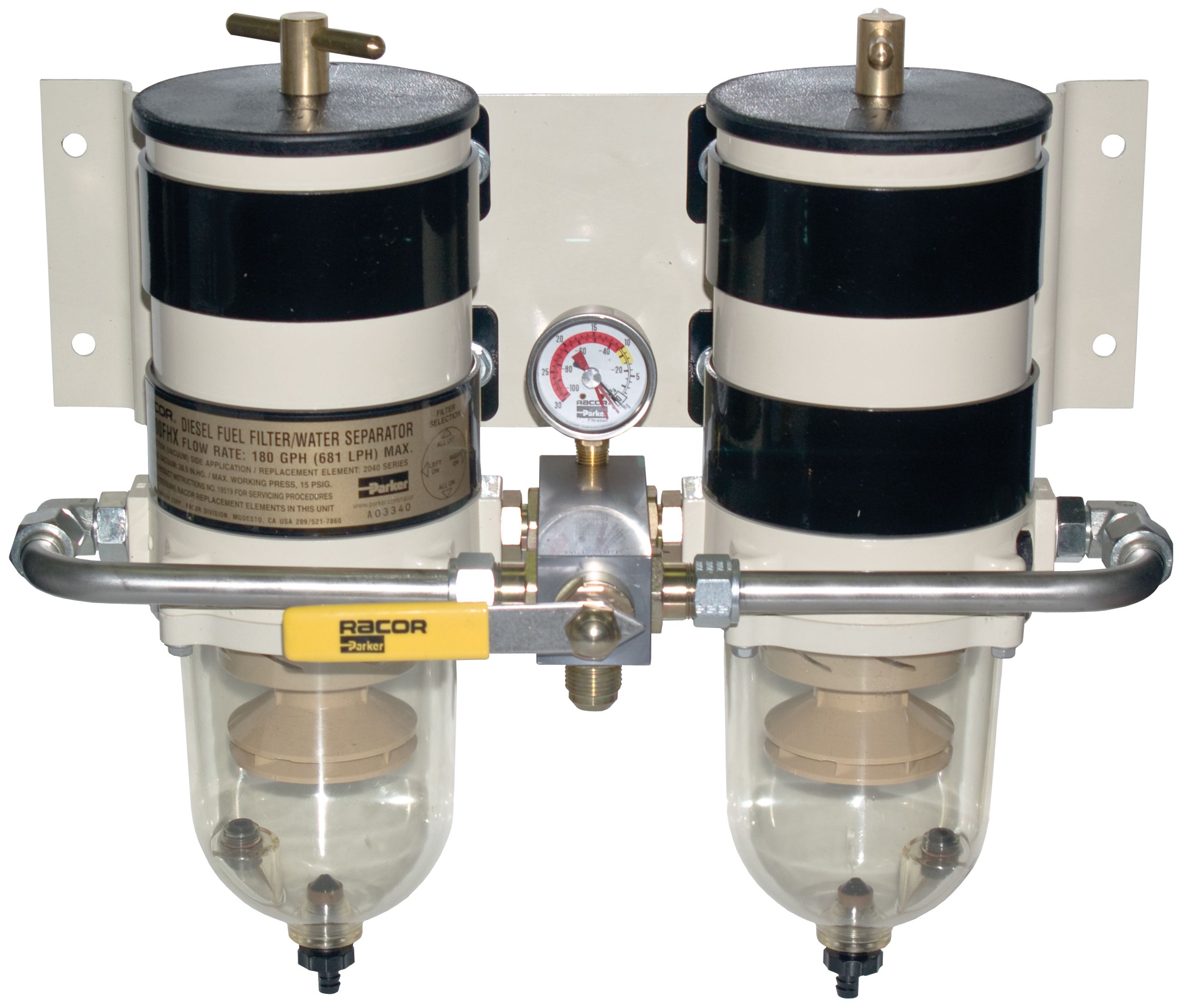 Racor 75900FHX Series Dual Turbine Assembly 2, 10, 30 Micron